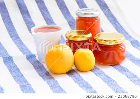 Bottled apricot jam Bottled apricot jam 23068780