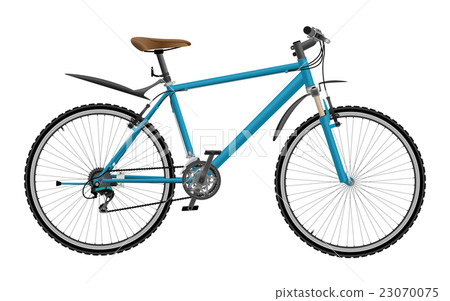 Mountain bike isolated on white background Mountain bike isolated on white background 23070075