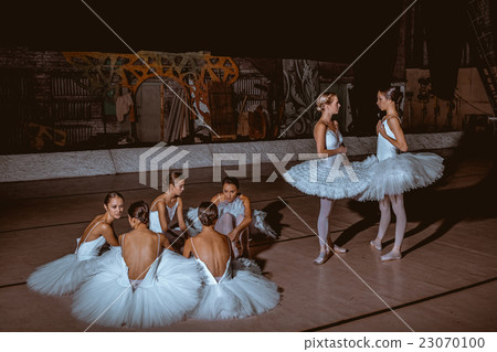 The seven ballerinas behind the scenes of theater The seven ballerinas behind the scenes of theater 23070100