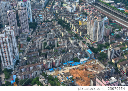 Residential landscape in Shenzhen, China Residential landscape in Shenzhen, China 23070654