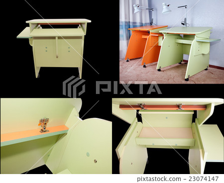 School desk with changing table top tilting School desk with changing table top tilting 23074147