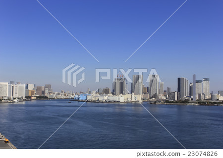Townscape in Tokyo Tokyo Harbor near the mouth of the Sumida River 23074826