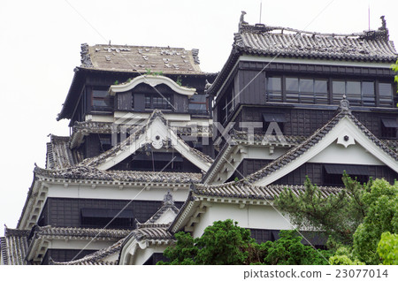受影響的熊本城 受影響的熊本城 23077014