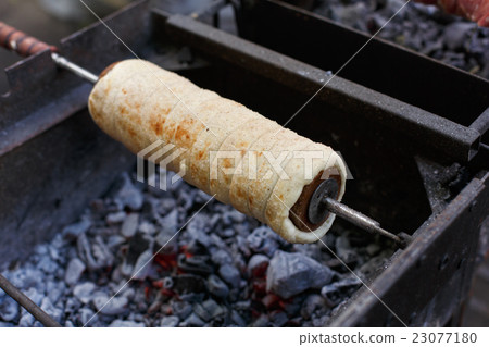 Czech traditional sweet pastry called Trdlo 23077180