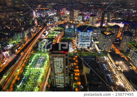 Night view of Minato Mirai Night view of Minato Mirai 23077495