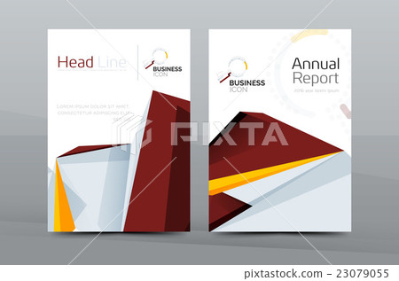 Geometric shapes design a4 cover Geometric shapes design a4 cover 23079055