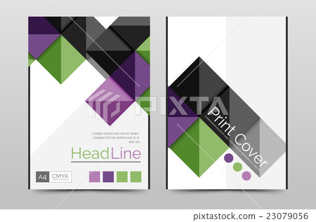 Geometric brochure front page Geometric brochure front page 23079056
