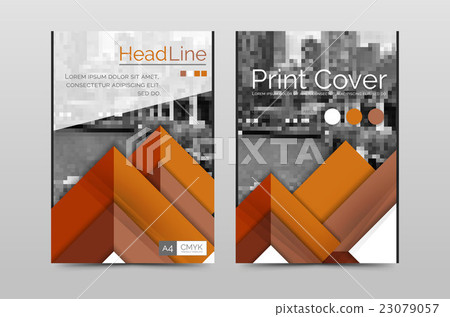 Geometric brochure front page Geometric brochure front page 23079057