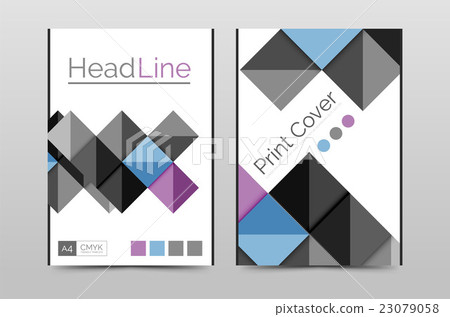 Geometric brochure front page Geometric brochure front page 23079058