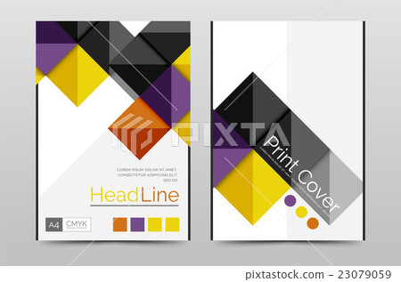 Geometric brochure front page Geometric brochure front page 23079059