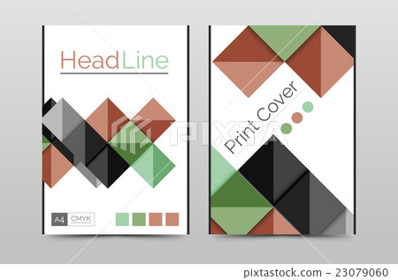 Geometric brochure front page Geometric brochure front page 23079060