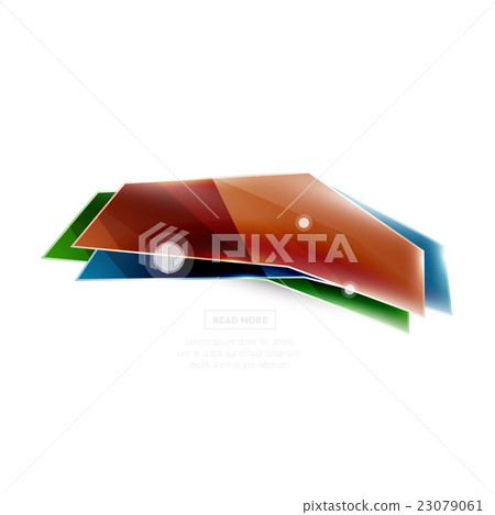 Vector geometric shape ad promo banner Vector geometric shape ad promo banner 23079061