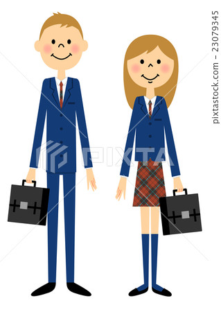 Male students and girls students 23079345