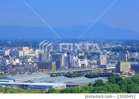 Kitakami city area of fresh green 23080452