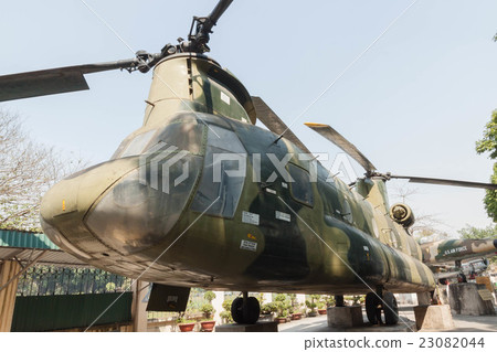 CH-47 Chinook helicopter on display in Vietnam military history museum in Hanoi, Vietnam CH-47 Chinook helicopter on display in Vietnam military history museum in Hanoi, Vietnam 23082044
