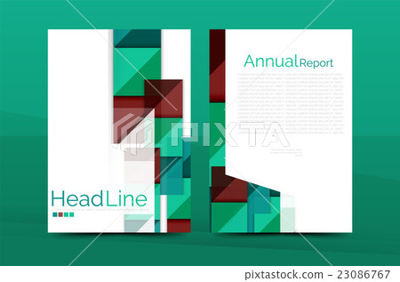 Geometric shapes design a4 cover - Stock Illustration [23086767] - PIXTA