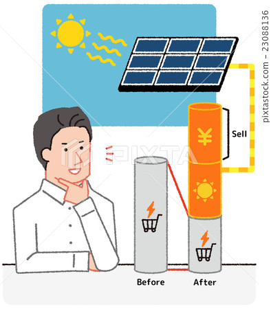 Great solar power generation (with panel) 23088136