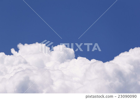 Symbol of midsummer Izumo Cumulonimbus cloudy sky blue sky background image completed prediction figure Perth material 23090090