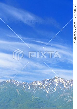 Northern Alps of Nagano Prefecture Hakuba fresh green 23090472