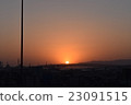 Sunset desired from the Senbonmatsu Bridge (glasses bridge) 23091515