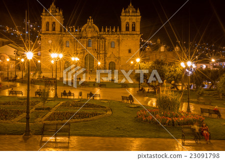 Cusco at night in Peru 23091798