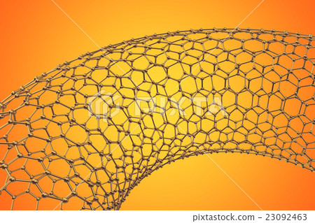 The structure of the graphene tube of The structure of the graphene tube of 23092463