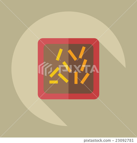 Flat modern design with shadow icons sweet 23092781