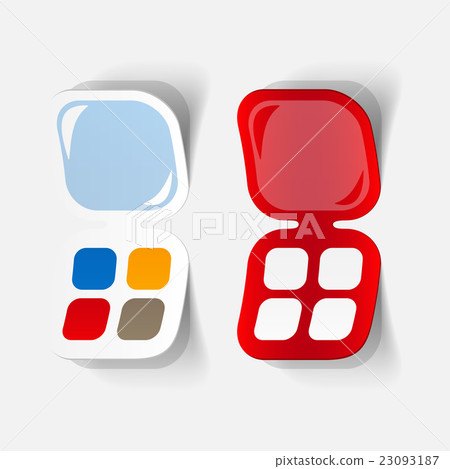Realistic paper sticker: Eye Shadow Realistic paper sticker: Eye Shadow 23093187