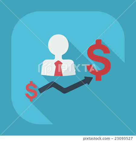 Flat modern design with shadow icons business icon 23093527