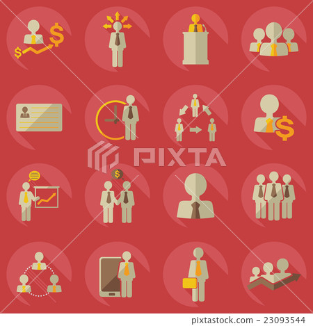 Flat modern design with shadow icons business icon 23093544