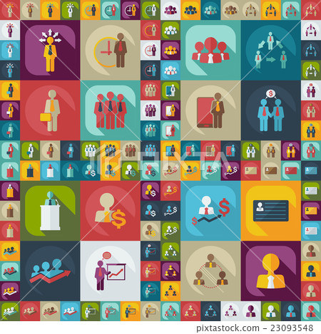 Flat modern design with shadow icons business icon - Stock Illustration ...