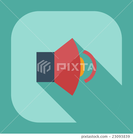 Flat modern design with shadow icons sound Flat modern design with shadow icons sound 23093839