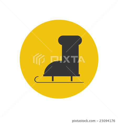 Skates silhouette icon 23094176