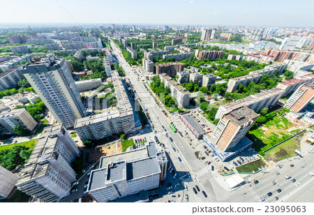 Aerial city view. Urban landscape. Copter shot 23095063