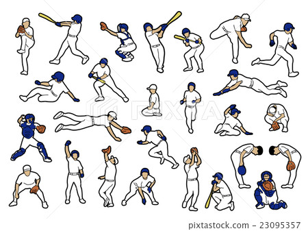Baseball players 23095357