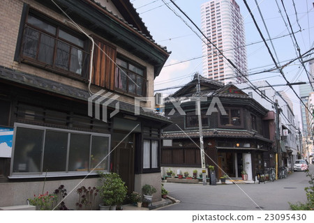 Osaka Nakazaki cho Retro streetscape Osaka Nakazaki cho Retro streetscape 23095430