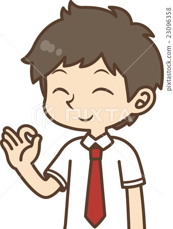 男性與白襯衫(面部表情)04 男性與白襯衫(面部表情)04 23096358