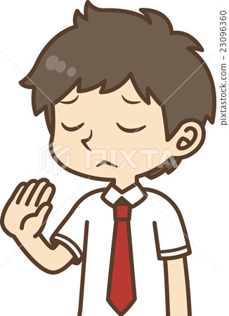 男性與白襯衫(面部表情)06 男性與白襯衫(面部表情)06 23096360