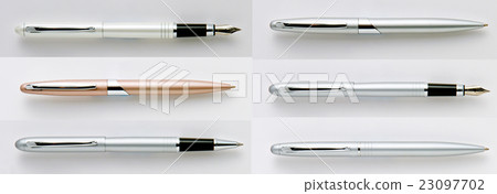 Pens collection on the background. 23097702