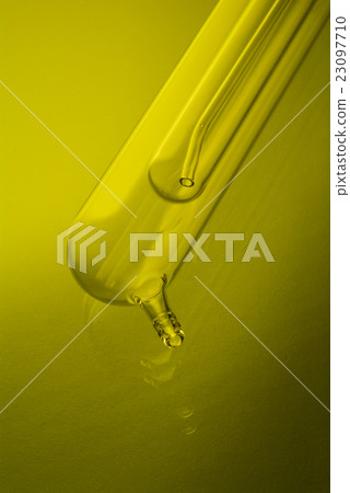 chemical glassware with reflection on background. chemical glassware with reflection on background. 23097710