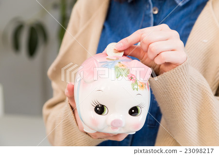 A woman saving money 23098217