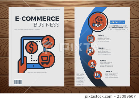 E-commerce business book cover template E-commerce business book cover template 23099607