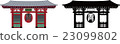 Asakusa Kaminarimon Silhouette 23099802