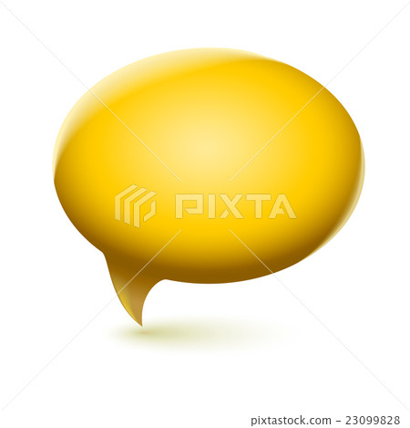 Glossy speech bubble vector - Stock Illustration [23099828] - PIXTA