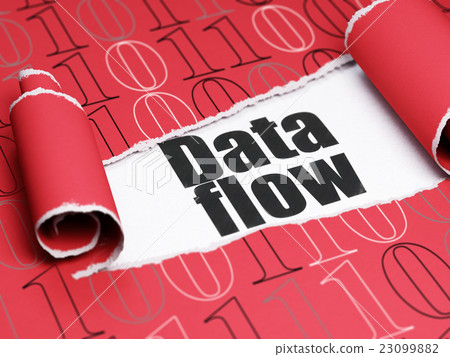 Information concept: black text Data Flow under 23099882