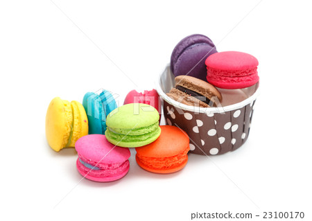 Sweet and colourful french macaroons or macaron Sweet and colourful french macaroons or macaron 23100170