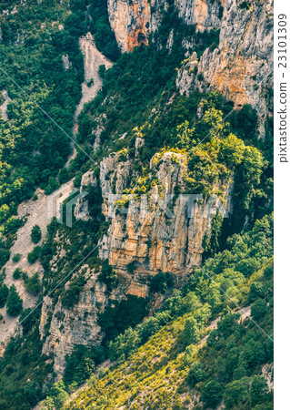 Rocky background of the Gorges Du Verdon in France 23101309