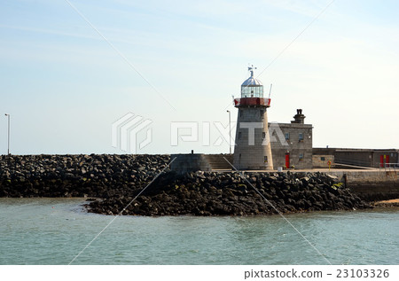 lighthouse in small port on Howth peninsula lighthouse in small port on Howth peninsula 23103326