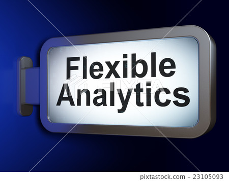Finance concept: Flexible Analytics on billboard 23105093