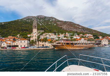 Perast on coast of Boka Kotor bay - Montenegro Perast on coast of Boka Kotor bay - Montenegro 23107356